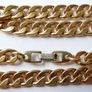 Vintage heavy Napier Gold-Plated Curb Chain Necklace length 30,4" Image 7