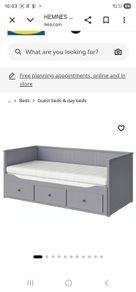 Hemnes day bed with two mattresses
