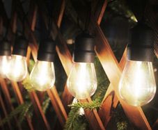 56FT Warm White LED Outdoor String Lights, S14 Waterproof Festoon Light, 15 x Hanging Sockets with Shatterproof Light Bulbs for Backyard Garden Patio Pergola Gazebo Bistro Christmas Tree MULTIPLE SIZES AVAILABLE (FREE POSTAGE)