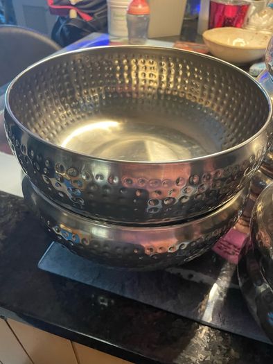 silver bowl set