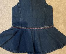 New - Rugged Bear Denim baby girl dress size 18-24 m