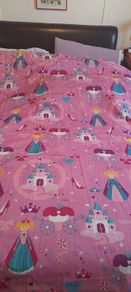 Blackput pink princess eyelet curtains