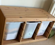 ikea wooden storage cabinet