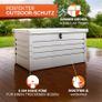 Metal Garden Storage Box 360 Litres  Lockable with Gas Springs Image 5