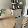 Dining table round 140cm with 6 rattan back chairs Image 9