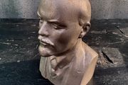 Bust of V.I. Vintage Lenin Sculptor by  Murzin Casting in Silumin c1980