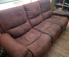 3 seater recliners x2