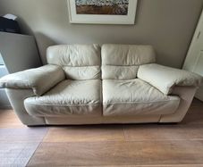 Leather 2 seat sofa