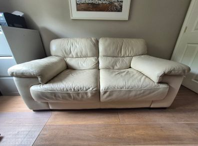 Leather 2 seat sofa
