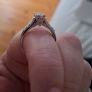 18k White Gold Natural Diamond Bridal Set  Certified Image 4