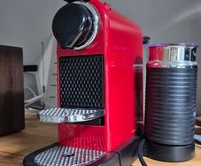 Krups XN761540 Citiz Milk Pod Coffee Machine - Red & Black