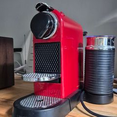 Krups XN761540 Citiz Milk Pod Coffee Machine - Red & Black