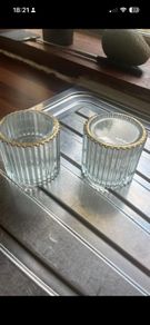 Glass Candle Holders