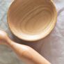 Wood Turned by Hand Supported Goddess Phang Reclaimed Irish Wood Fiber Craft Spindle with Spinning Handmade Craft Wood Bowl Made in Ireland Image 9