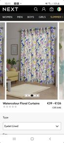 Next Curtains x 4 Pairs
