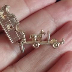 925 sterling silver opening van pendant or charm.