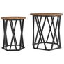 Coffee Table 2 pcs Old wood 50 x 50 x 50 cm Image 3