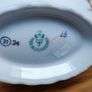 Vintage Karlovy Porcelain Mineral Water Sipping Straw Handle Cup Purple Flowers Image 6
