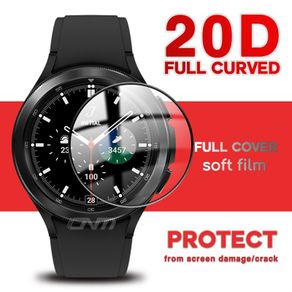 20D Screen Protector for Samsung Galaxy Watch 4 Classic 42MM Smartwatch Protective Film Not Glass