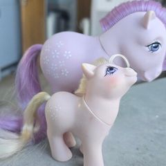 Blossom and Baby Original Pose CF MLP G1 My Little Pony 1982