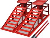 Car Repair Ramps 2 pcs Red Steel
