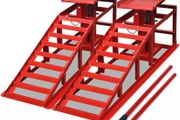 Car Repair Ramps 2 pcs Red Steel