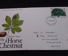 Great Britain Stamps : The Horse Chestnut - British Trees Series , First Day Cover , 1974