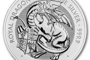 2026 UK 10 Pounds 10 oz Silver Bullion Coin - Tudor Beasts The Dragon BU (In Capsule)