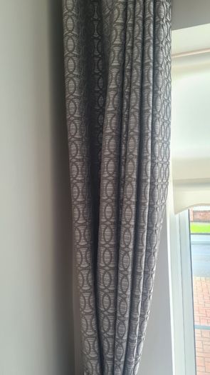 Grey curtains