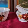 21 Piece Royal Tara Bone China Gold Gilt Red And Yellow Floral Tea Set For 6 Person Setting Made in Ireland Image 7
