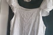GALLERY white frill shoulder strap Sz 12