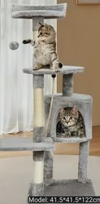 Cat Climbing Tree Tower
