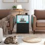 Bedside Table Set of 2 with Charging Station Image 3