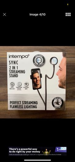 2 in 1 Streaming Stand - Perfect Lighting for You Tubers / Social Media
