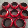 Christmas Napkin Ring/Eight Acrylic Cylinder Napkin Rings (Red) Image 3