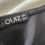 black quiz top peplum size 12 Image 2