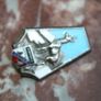 Vintage Old Chamonix Mont Blanc Ski Resort Badge Pin Very nice Image 2
