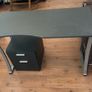 Black Ergonomic Office / Gaming Desk & Matching Under-Desk Drawer Unit Image 2