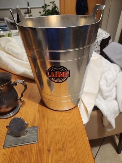 Lune Champagne Cooler Ice Bucket.  Vintage  Rare in good condition.