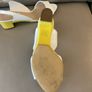 Charlie & Keith ladies white and yellow sling back shoes Image 4