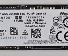 2TB NVMe M.2 SSD 2280 WD SN810 laptop hard drive