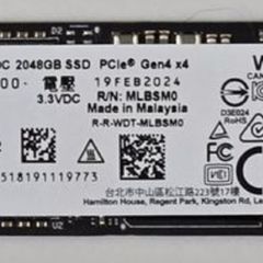 2TB NVMe M.2 SSD 2280 WD SN810 laptop hard drive