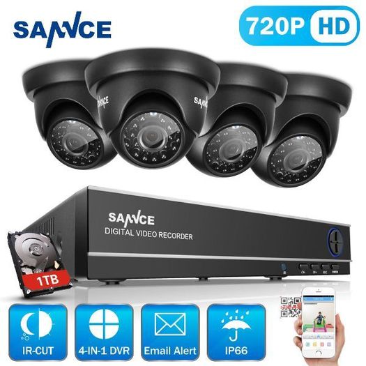 Sannce 8ch 1080n Hdmi Security Dvr 720p Ir Night Vision Cctv Cameras System 1tb