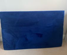 Navy Velvet Headboard