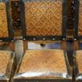Set of 6 Spanish Renaissance Revival Walnut Dining Chairs Image 5