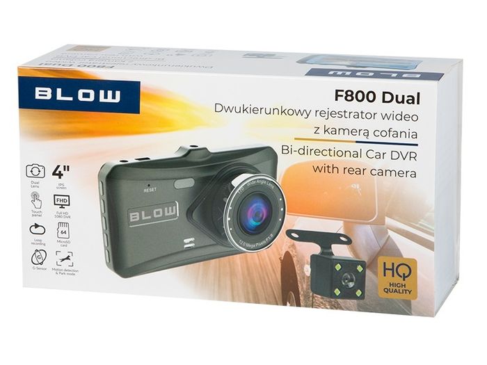 New F800 Dual Video Car Camera Front Rear DVR Full HD 4.0 Inch LCD # 1547