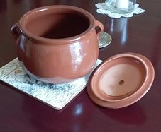 Vintage Clay Cooking Pot