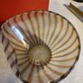 ART striped GLASS bowl Murano STYLE Image 9