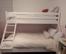 Double with single bunk bed