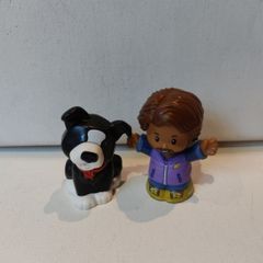 Fisher Price Little People Man and Dog